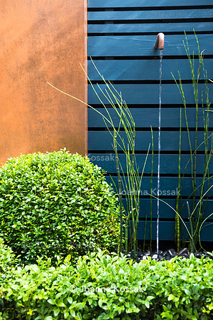 Small contemporary garden in Teddington. Designed by Tony Woods, All Photos © Joanna Kossak