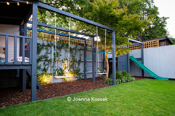 Small family garden in Ealing. Designed by Chris Harrington, All Photos © Joanna Kossak