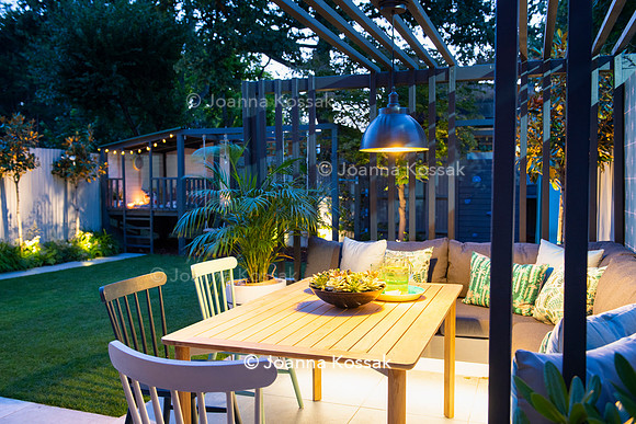 Small family garden in Ealing. Designed by Chris Harrington, All Photos © Joanna Kossak