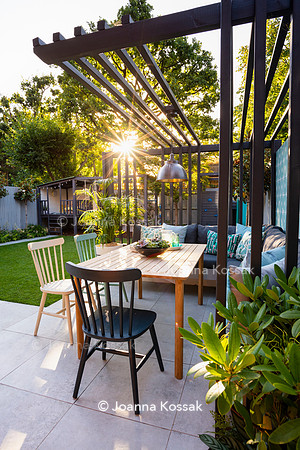 Small family garden in Ealing. Designed by Chris Harrington, All Photos © Joanna Kossak